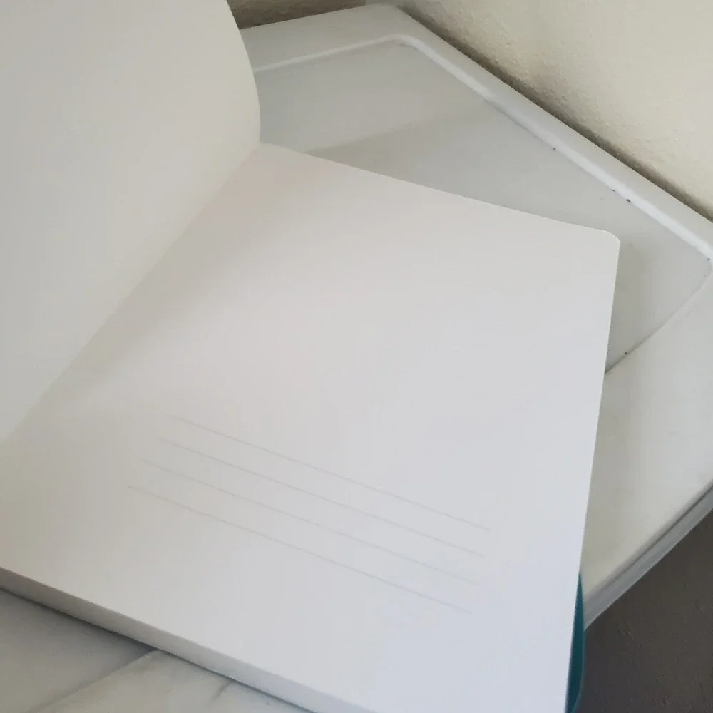 Paperage Lined Journal Notebook Teal Vegan Leather Hardcover 9.75 x 7.5